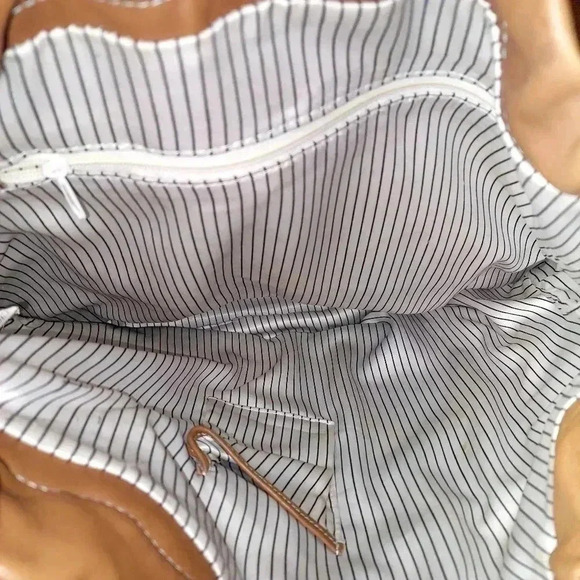 Western Trendition Light Tan soft Leather purse with Turquoise Weaving - Picture 11 of 13